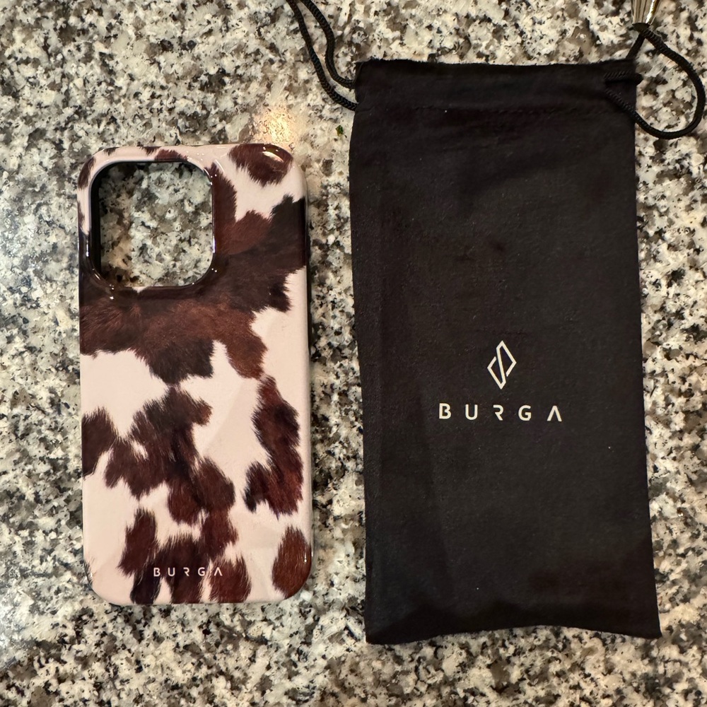 BURGA iPhone 15 Pro phone case- brand new, never used
